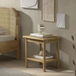 Vipack Nachtkastje - Olive - Eik