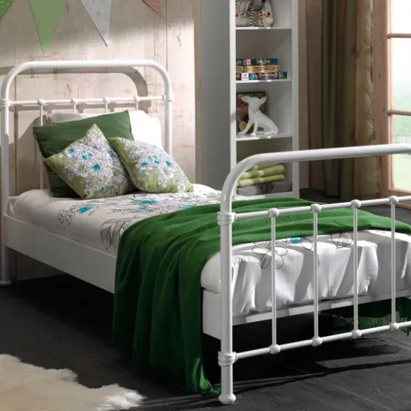 Vipack New York Bed Metaal Geel 90 x 200 cm