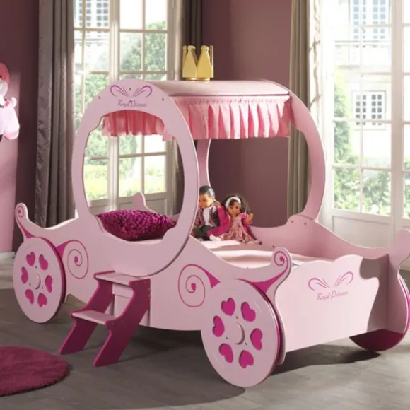 Vipack Princess Kate Car Bed Roze 90 x 200 cm