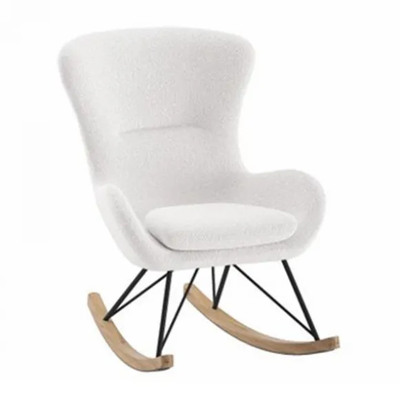 Vipack Rocky Schommelstoel - Boucle Antraciet