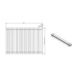 Vipack Rollattenbodem - 90 x 200 cm