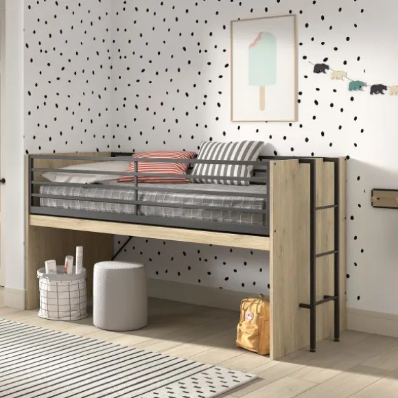 Vipack Sam Halfhoogslaper - Eiken