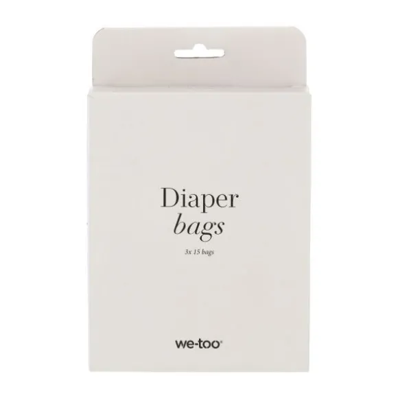 We-Too Telescopische Luieremmer Slim - Oatmeal | Deksel Slim | Luiermmerzakken XL