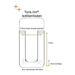 Witlof For Kids Magical Days Plooien Tuck-Inn Ledikantlaken - 60 x 120 cm