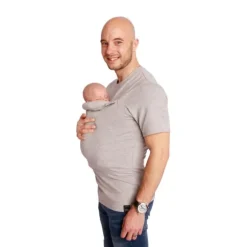 Womboo Buidelshirt - Man - Maat S - Lichtgrijs