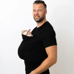 Womboo Buidelshirt - Man - Maat S - Zwart