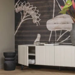 Woood Bikkel Kruk - Hout – Zwart