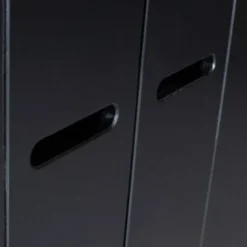 Woood Connect Kast 3-Deurs Met Lade Zwart