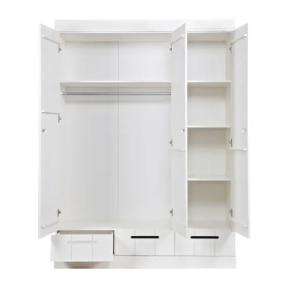 Woood Connect Kast 3-Deurs Met Lade Zwart