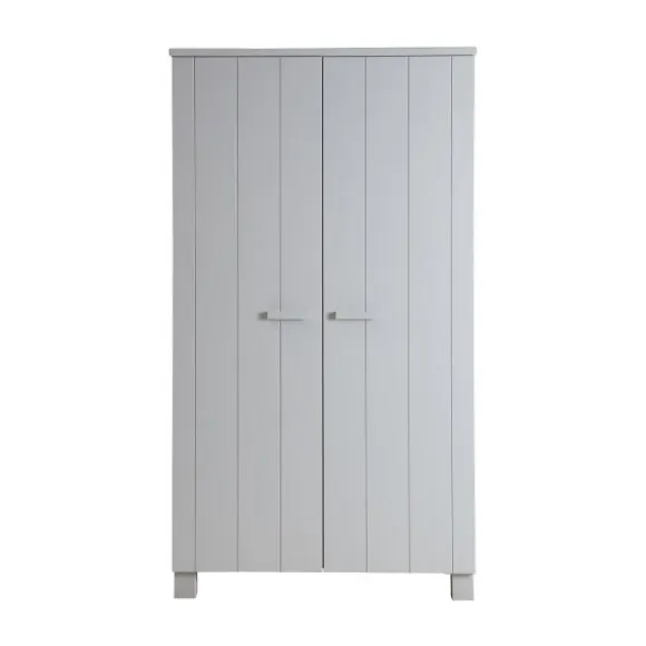 Woood Dennis Kledingkast Steel Grey 2-Deurs