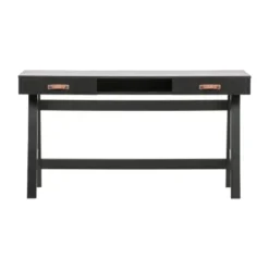 Woood Dian Bureau Grenen Diep Zwart