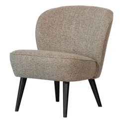 Woood Fauteuil - Sara - Geweven Stof Naturel Melange