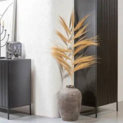 Woood Hoge Kast - New Gravure - Grenen Zwart