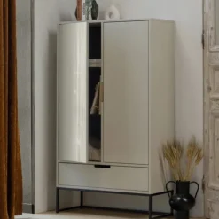 Woood Kast - Silas 2-Deurs - Grenen Dust