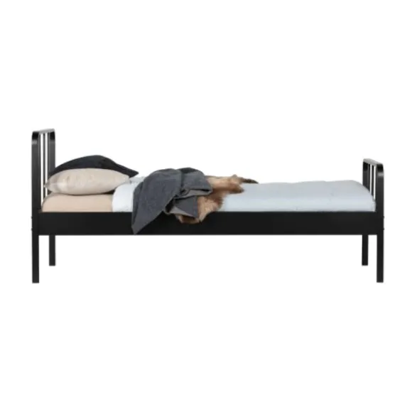 Woood Mees Bed Metaal Zwart 90 x 200 Cm