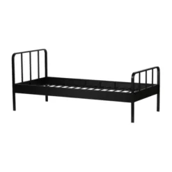 Woood Mees Bed Metaal Zwart 90 x 200 Cm