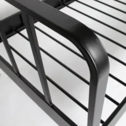 Woood Mees Bed Metaal Zwart 90 x 200 Cm