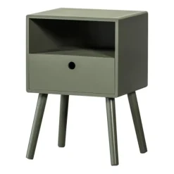 Woood Nachtkastje - Ozzy - Hout Warm Groen