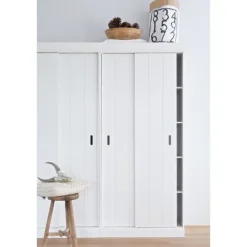 Woood Row Opbergkast Wit 2-Deurs