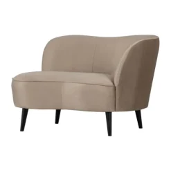 Woood Sara Fauteuil – Fluweel – Khaki