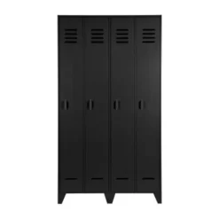 Woood Stijn Kast 2-Deurs Zwart