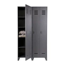 Woood Stijn Lockerkast Grijs 2-Deurs