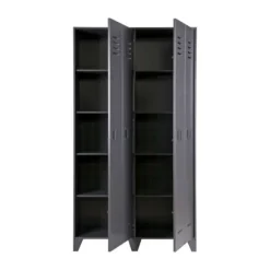 Woood Stijn Lockerkast Grijs 2-Deurs