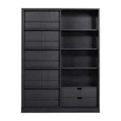 Woood Swing Schuifdeurkast – Grenen – Zwart