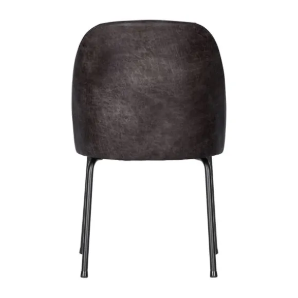 Woood Vogue Eetkamerstoel – Leer – Zwart